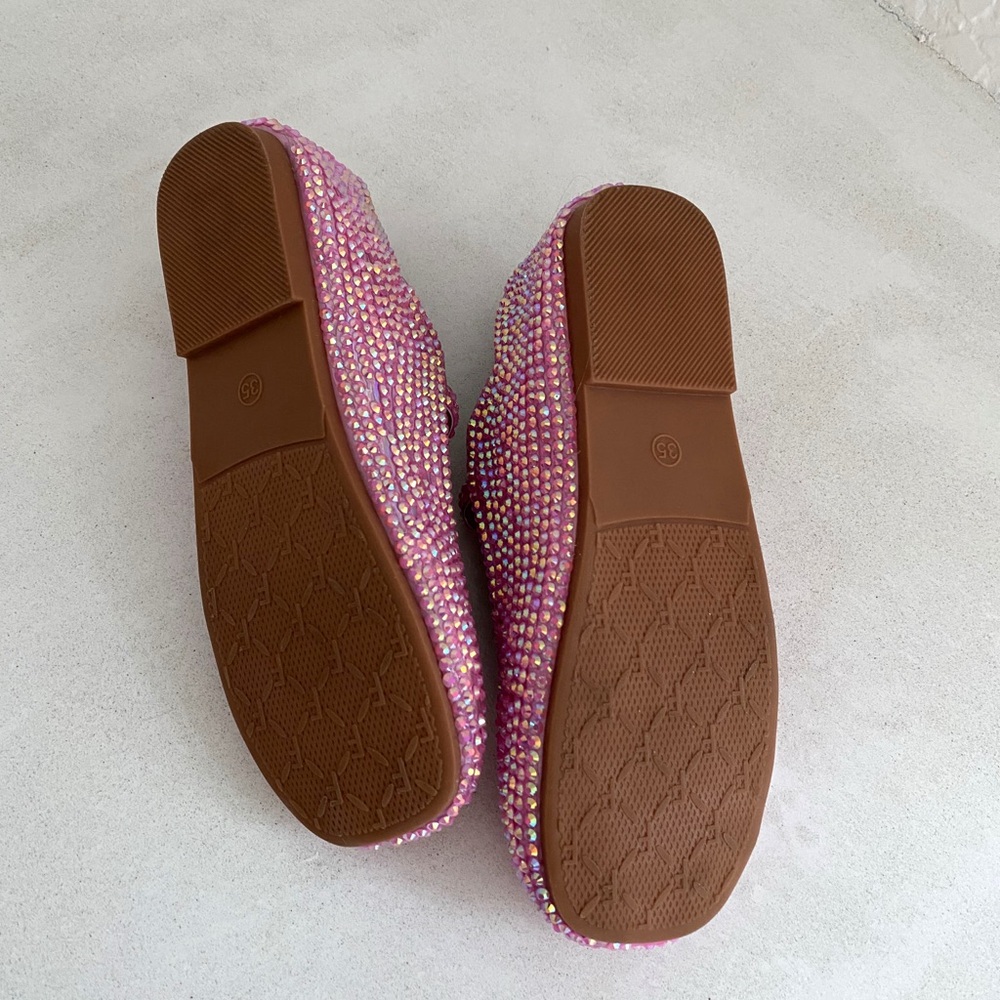 Sparkling Pink Kids Dress Shoes - Picture 4 of 6
